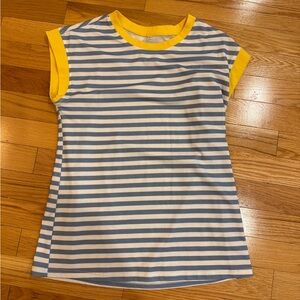 Striped Blue and Yellow Kids Shirt